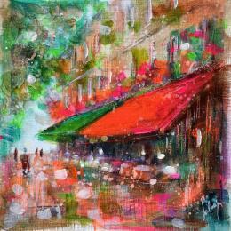 Peinture Spirit of Paris  par Solveiga | Tableau  Acrylique