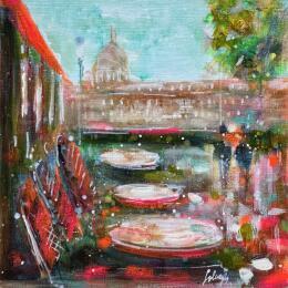 Peinture Café sil vous plait ! par Solveiga | Tableau  Acrylique