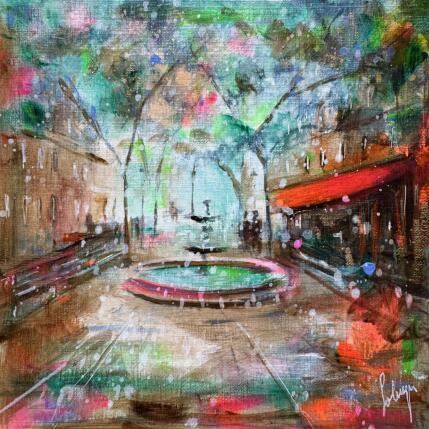 Painting Place de l'Estrapade by Solveiga | Painting Acrylic Pop icons