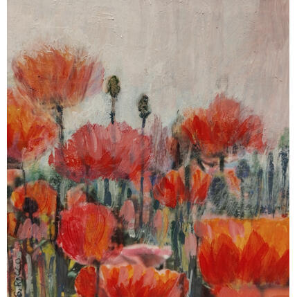 Painting Bagatelle by Rocco Sophie | Painting Raw art Acrylic, Gluing, Sand