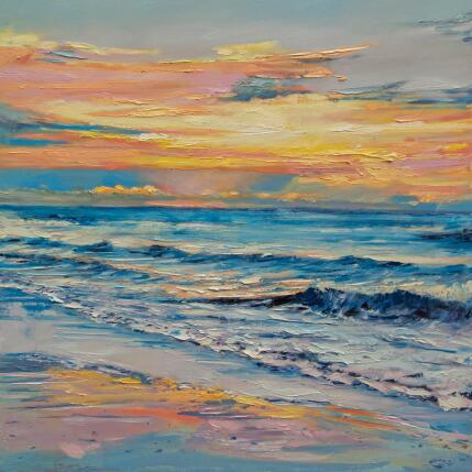 Painting Mar después de la tormenta by Fran Sosa | Painting Figurative Oil Marine, Nature