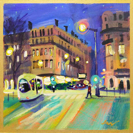 Painting Lumières urbaines lyonnaises by Sheremet Ion | Painting  Pop icons