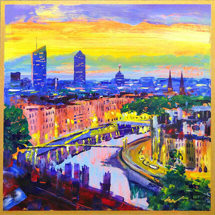 Painting Lumières sur la Saône by Sheremet Ion | Painting