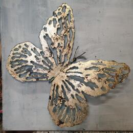 Escultura L'envol : papillon M por Eres Nicolas | Escultura Figurativo Metal Animales