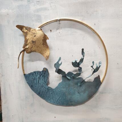 Peinture Cercle de vie Abysse par Eres Nicolas | Tableau Figuratif Métal Animaux