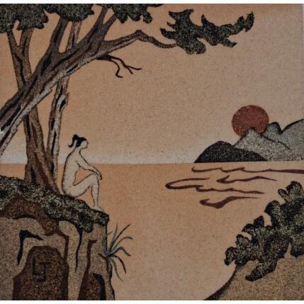 Painting Avant le bain by Jovys Laurence  | Painting Subject matter Sand