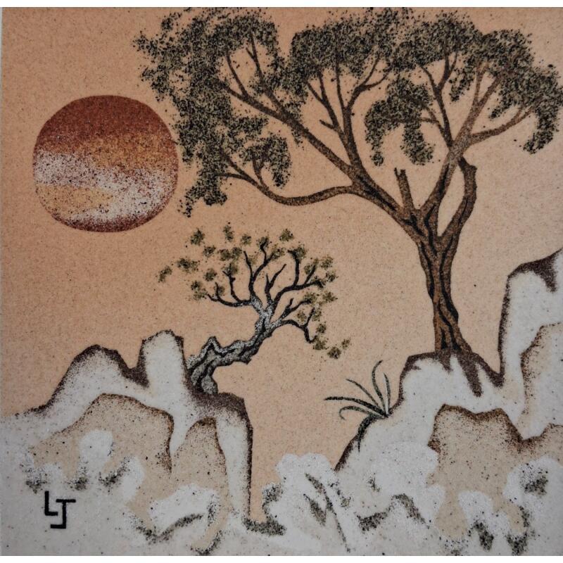 Painting Brume de mer by Jovys Laurence | Painting Subject matter Sand