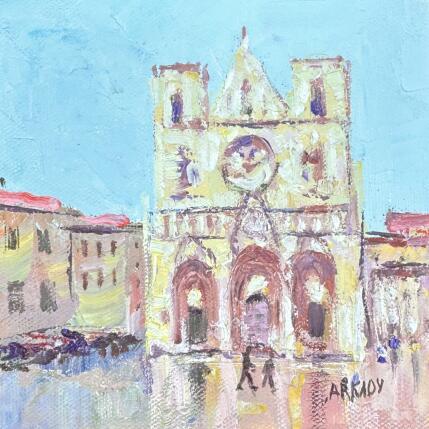 Peinture La Cathédrale Saint-Jean de Lyon par Arkady | Tableau