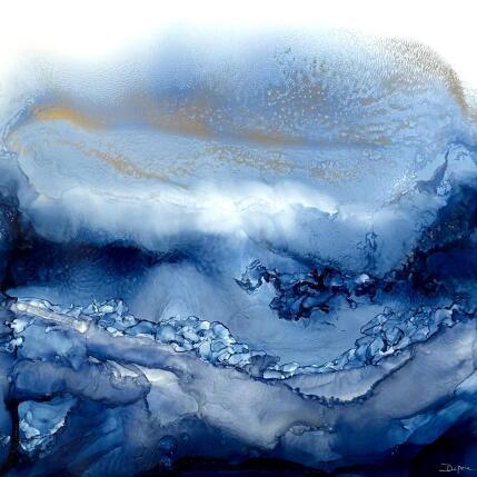 Painting 2941 - Bleu velvet by Depaire Silvia | Painting Abstract Acrylic