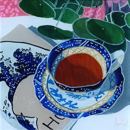 Painting Elle attendait un nuage de lait, mais... by Auriol Philippe | Painting