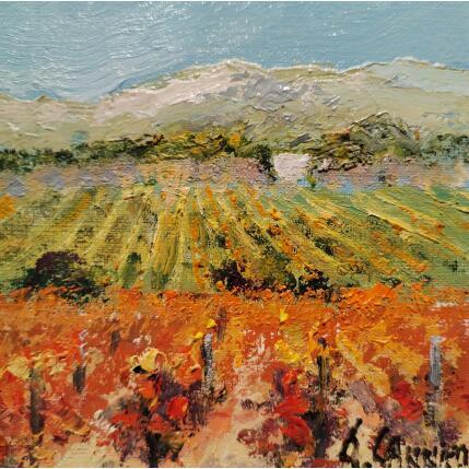 Peinture Les Alpilles par Sannier Daniel | Tableau Impressionnisme Huile Paysages