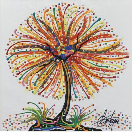 Painting L'arbre sorti de terre by Fonteyne David | Painting Figurative Acrylic Pop icons