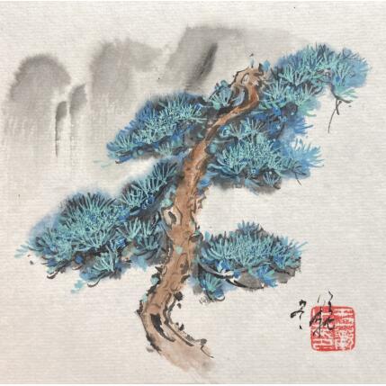 Painting Pine by Yu Huan Huan | Painting