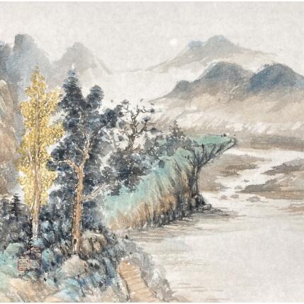 Gemälde River Walk von Yu Huan Huan | Gemälde