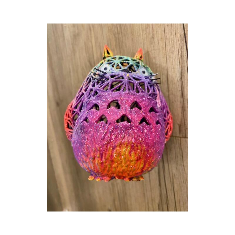 Sculpture Candy Totoro by Shenoda | Sculpture Pop-art Graffiti Resin