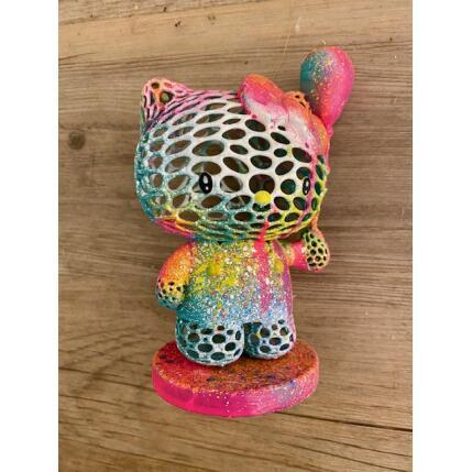 Sculpture Hello Kitty Néon Festival by Shenoda | Sculpture Pop-art Graffiti, Resin