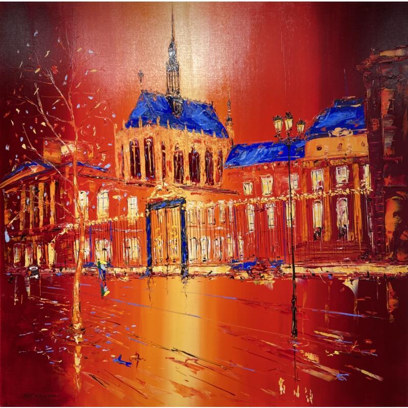 Painting Minuit à Paris by Rousseau Patrick | Painting Figurative Urban Oil