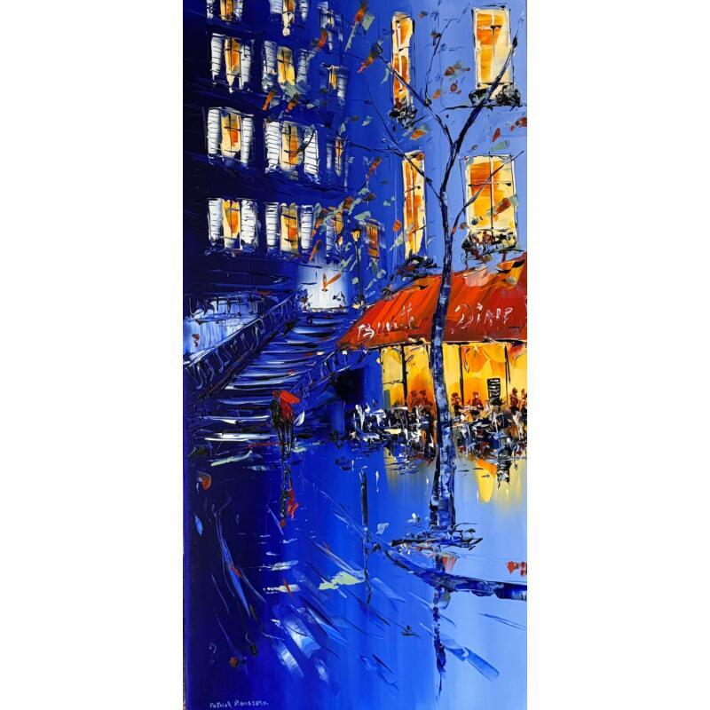 Painting L'heure des rencontres by Rousseau Patrick | Painting Figurative Urban Oil