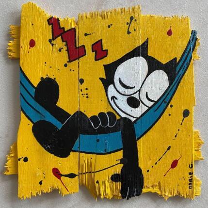 Painting F2 sieste en cours by Marie G. | Painting Pop-art Acrylic, Gluing, Wood Pop icons