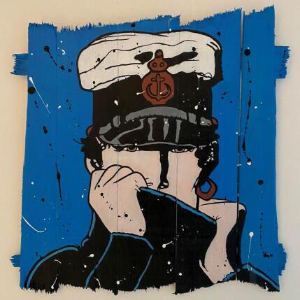 Painting F4 CORTO by Marie G.  | Painting Pop-art Acrylic, Wood Pop icons