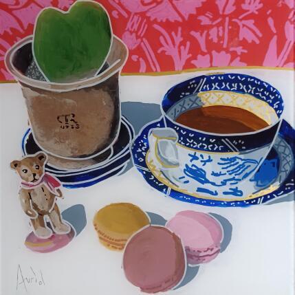 Gemälde Halcyon alternait la passion pour le sucre et celle pour l'amour von Auriol Philippe | Gemälde Figurativ Acryl, Plexiglas, Posca Pop-Ikonen, Stillleben