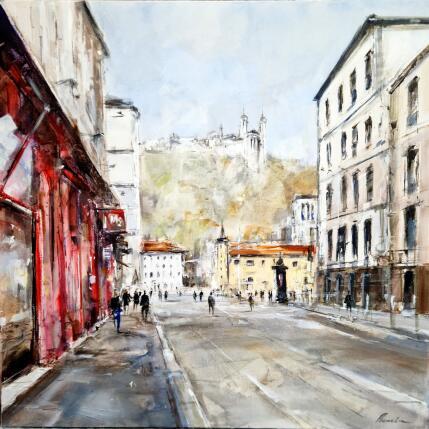 Painting passage à lyon by Poumelin Richard | Painting