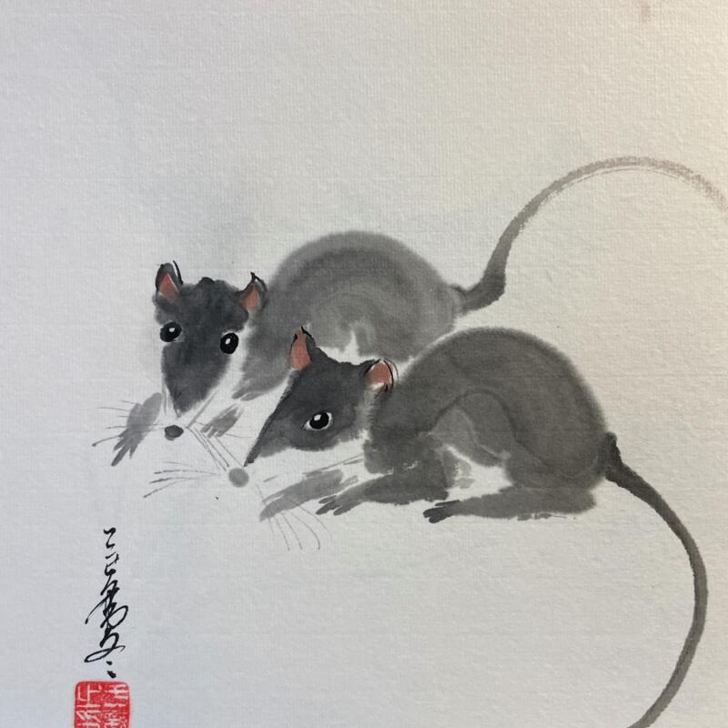 Painting Mouse   by Yu Huan Huan | Painting Figurative Animals Ink