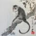 Painting Monkey  by Yu Huan Huan | Painting Figurative Animals Ink
