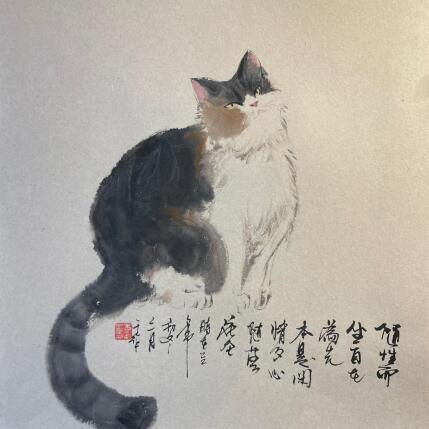 Painting Cat  4 by Yu Huan Huan | Painting