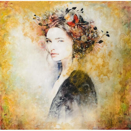 Painting Nerea III by Bofill Laura | Painting Figurative Acrylic, Resin Portrait