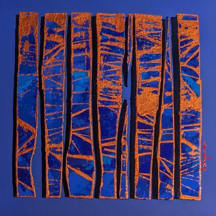 Gemälde Bc8 street bleu klein cuivre von Langeron Luc | Gemälde