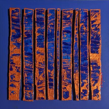 Gemälde Bc9 street 2 bleu klein cuivre von Langeron Luc | Gemälde