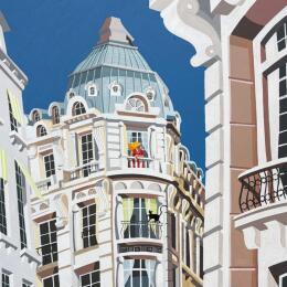 Painting Roméo et Juliette by Lopez Alfredo | Painting Figurative Acrylic Life style