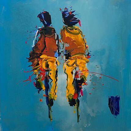 Pintura Journée bonheur por Raffin Christian | Pintura Figurativo Aceite Life style