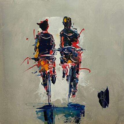 Peinture Nous deux par Raffin Christian | Tableau Figuratif Huile Scènes de vie