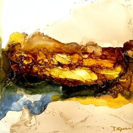 Peinture Dune 2093 par Depaire Silvia | Tableau Abstrait Acrylique