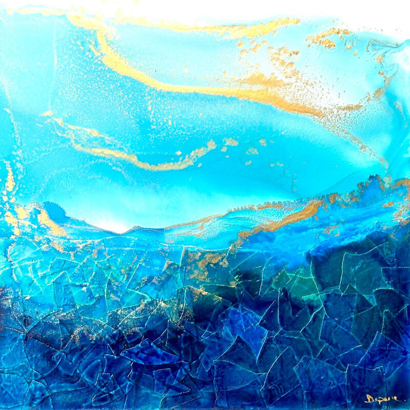 Peinture Poésie Marine 2881 par Depaire Silvia | Tableau Abstrait Acrylique