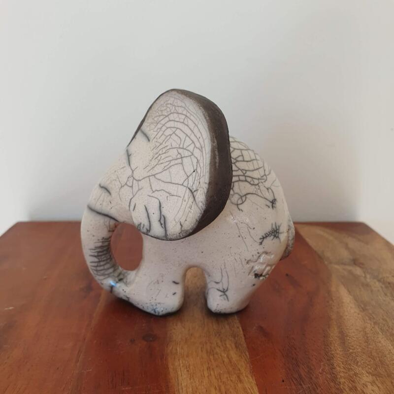 Sculpture CAT1 No Name 10044-21512-20251210-1 by Escoffier Odile | Sculpture Figurative Animals Raku