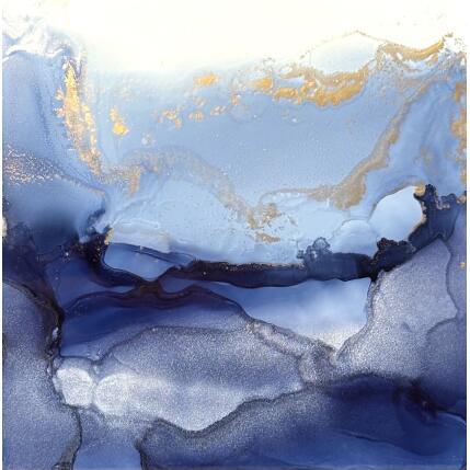 Painting 2945 Bleu velvet by Depaire Silvia | Painting Abstract Acrylic