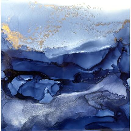 Painting 2951 Bleu Velvet by Depaire Silvia | Painting Abstract Acrylic Pop icons