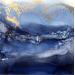 Peinture 2957 Bleu Velvet par Depaire Silvia | Tableau Abstrait Acrylique
