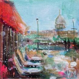 Peinture Café Bertillon par Solveiga | Tableau  Acrylique