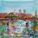 Peinture Pont des Arts par Solveiga | Tableau Acrylique
