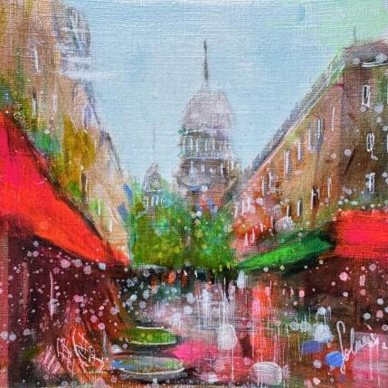 Painting Ambiance parisienne by Solveiga | Painting Acrylic