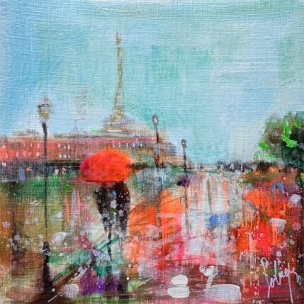 Painting Souvenir parisien by Solveiga | Painting Acrylic
