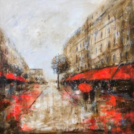 Painting Rainy day by Solveiga | Painting Acrylic