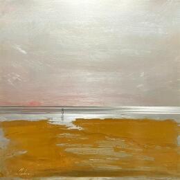 Painting Coucher de soleil au Lido  by Mahieu Bertrand | Painting