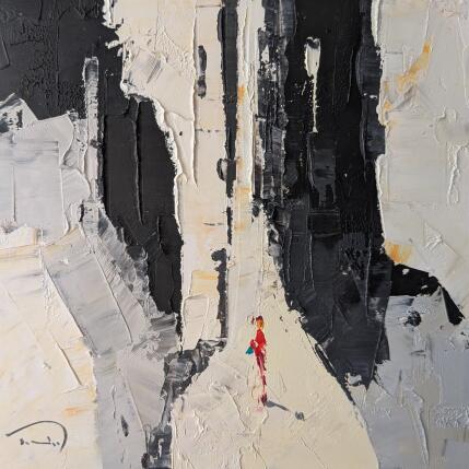 Peinture La camisa vermella  par Tomàs | Tableau Impressionnisme Huile Noir & blanc, Scènes de vie