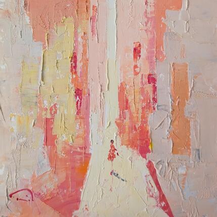 Peinture Couleurs roses par Tomàs | Tableau Abstrait Huile Urbain