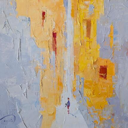 Peinture Groc par Tomàs | Tableau Abstrait Huile Urbain